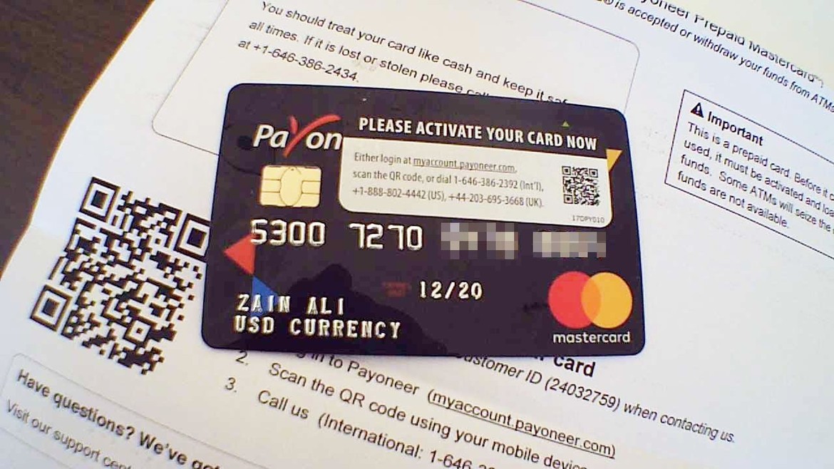 Предоплаченная карта Payoneer